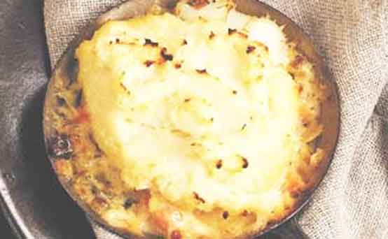 Fish pie with celeriac mash Fish pie with celeriac mash