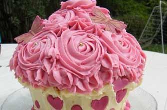 Sadie McCluskey's rose birthday cake recipe Sadie McCluskey's rose birthday cake recipe