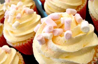 Libbie Walters' pink marshmallow cupcake recipe Libbie Walters' pink marshmallow cupcake recipe