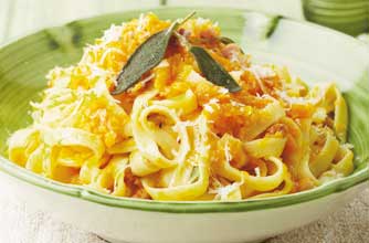 pasta with pumpkin sauce