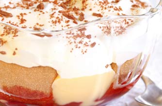 Raspberry trifle