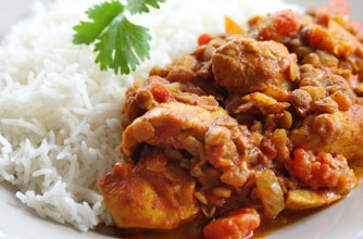 Chicken dhansak Chicken dhansak