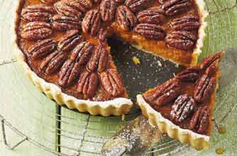 Pumpkin pecan pie