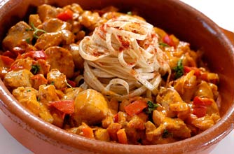 Chicken, paprika and cardamom casserole 