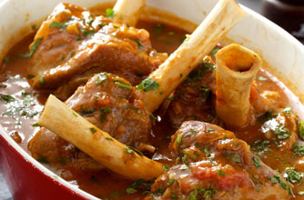 Lisa Faulkner's Moroccan lamb shanks