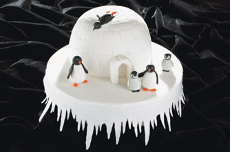 Igloo christmas cake