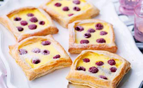 Raspberry and custard tarts Raspberry and custard tarts