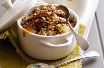 Caramel apple crumble Caramel apple crumble