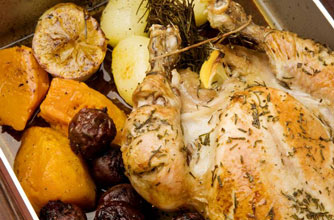 Orange roast chicken
