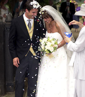 Celebrity weddings: Davina Mccall and Matthew Robertson Celebrity weddings: Davina Mccall and Matthew Robertson