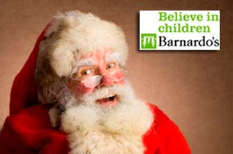 Santa and Barnardo's logo