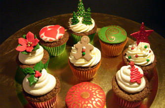 Victoria Threader's Christmas chocolate orange cupcakes with orange buttercream