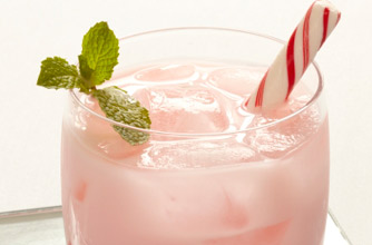 Candy cane cooler cocktail 