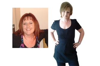 Before and after: Kerry Roberts Before and after: Kerry Roberts