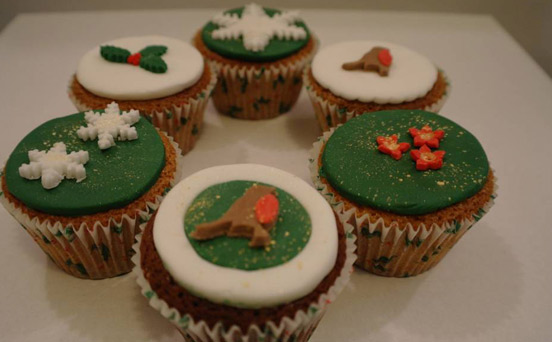 Angela Pearce's Christmas cupcakes Angela Pearce's Christmas cupcakes