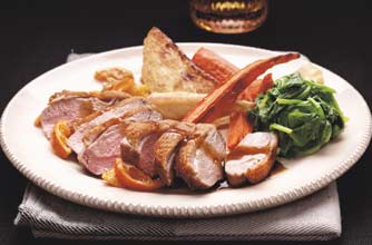 Woman's Weekly roast duck with ginger wine jus