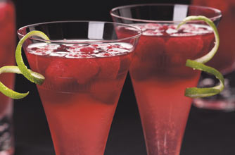 Vodka and red fruit jellies
