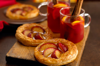 Quick plum tarts 