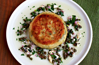Gordon Ramsay's fish cakes with anchovy dressing