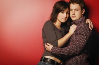 Teenage couple