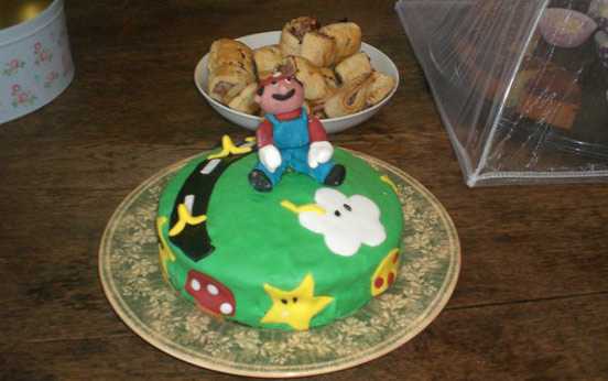 Claire Begg's Mario cake Claire Begg's Mario cake