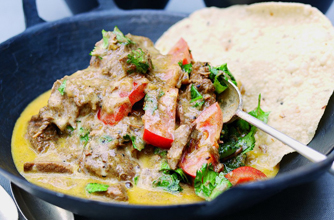 Indian lamb korma 
