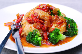 Sweet chicken with smoked paprika 