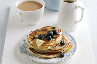 Blueberry pancakes