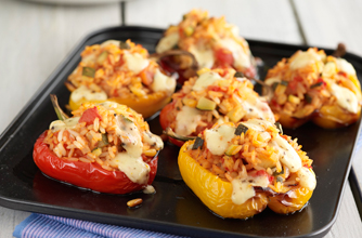 Mediterranean stuffed peppers