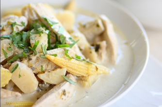 Thai green chicken curry