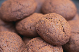 Chocolate truffle cookies