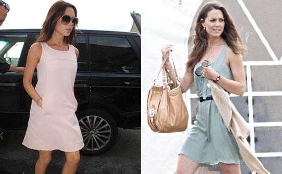 Victoria Beckham and Kate Middleton