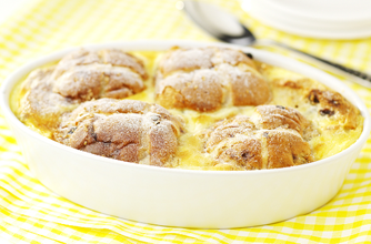 Hot cross bun pudding recipe Hot cross bun pudding recipe