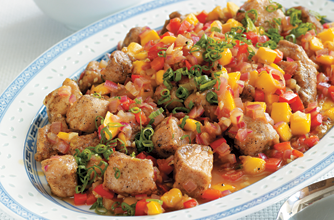 Sweet and sour mango pork