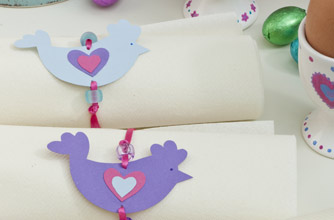 Easter chick napkins rings