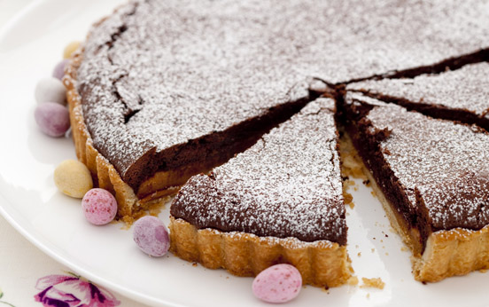 chocolate tart, easter tart, caramel tart, chocolate, caramel, tart