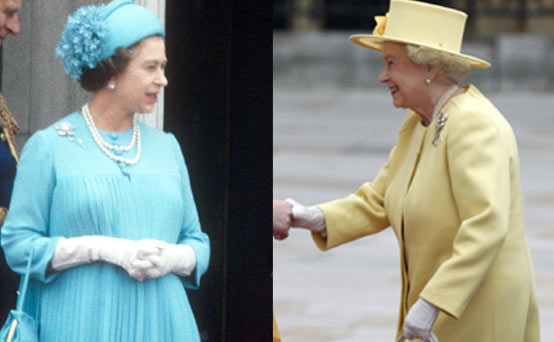 The Queen on the wedding day The Queen on the wedding day