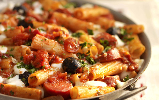 Tomato pasta bake