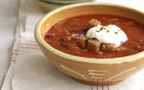 Tomato and red bean soup Tomato and red bean soup
