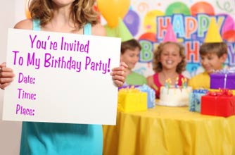 Birthday party invite
