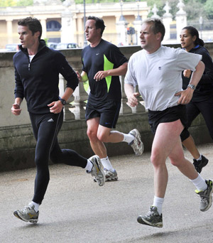 Celebrities keeping fit: David Cameron Celebrities keeping fit: David Cameron