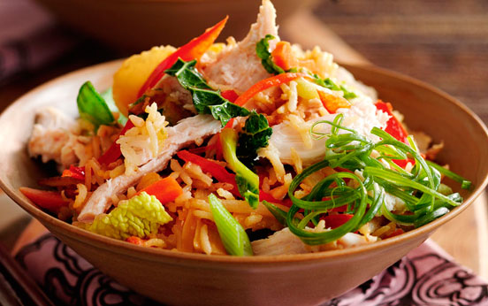 Speedy vegetable and chicken rice Speedy vegetable and chicken rice