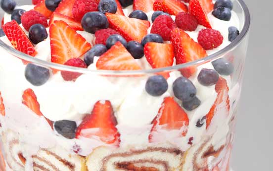 Recipes, big berry trifle