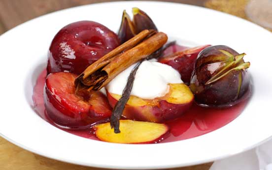 Roasted summer fruits Roasted summer fruits