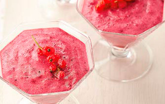 Light berry mousse Light berry mousse