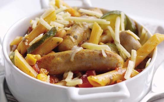 Quick one-pan sausage pasta recipe Quick one-pan sausage pasta recipe