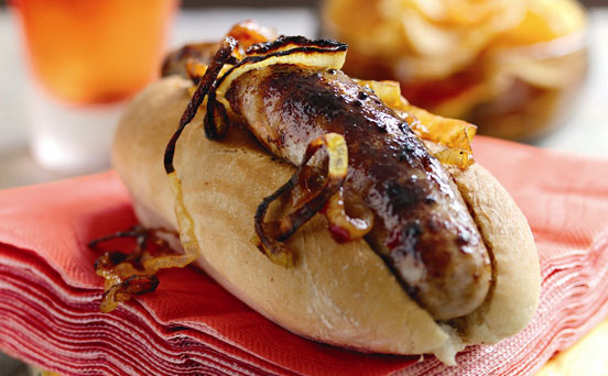 Hot dogs with chilli jam Hot dogs with chilli jam