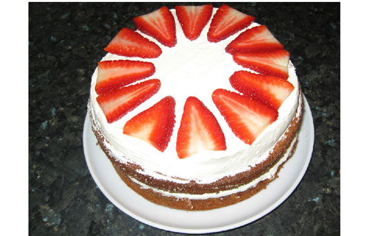 Tracy Burns' lemon & strawberry treat Tracy Burns' lemon & strawberry treat