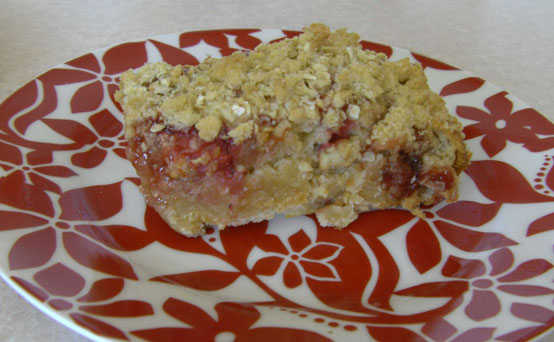 Laura Hadland's strawberry and coriander crumble Slices Laura Hadland's strawberry and coriander crumble Slices