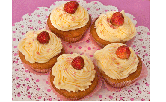 Carola Fromm's strawberry daiquiri cupcakes Carola Fromm's strawberry daiquiri cupcakes